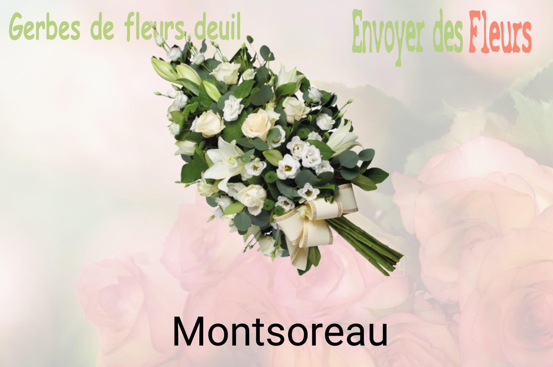 Gerbe de fleurs de deuil livrée à Montsoreau